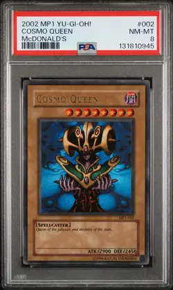 2002 YU-GI-OH! MCDONALD'S MCDONALD'S #002 COSMO QUEEN PSA 8 - Image 1