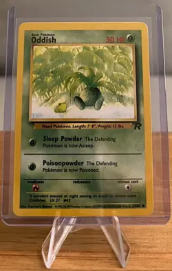 Oddish #43 Non-Holographic Pokemon Card Near Mint - 63/82 Common Team Rocket Set - Image 1