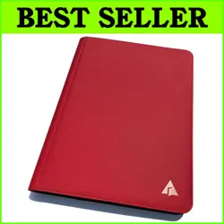Premium 16-Pocket Red Trading Card Binder - Ringless Design for TCG Storage - Image 1