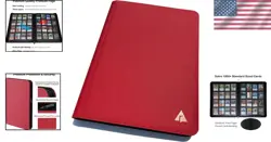Premium 16-Pocket Red Trading Card Binder - Ringless Design for TCG Storage - Image 2