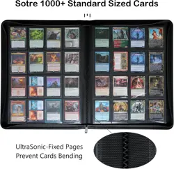 Premium 16-Pocket Red Trading Card Binder - Ringless Design for TCG Storage - Image 4