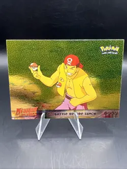 Holo #10 BATTLE BEFORE LUNCH Topps Pokemon Card Mewtwo Strikes Back - Image 1