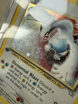 Pokemon Lugia Neo Genesis 1st Edition English PSA 3 Holo Swirl Rare Card - Image 3
