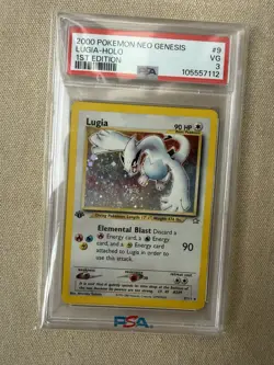 Pokemon Lugia Neo Genesis 1st Edition English PSA 3 Holo Swirl Rare Card - Image 4