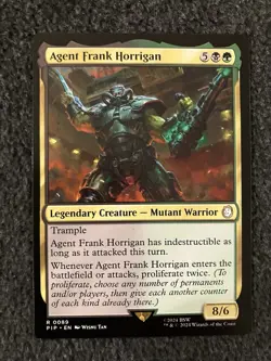 Magic The Gathering MTG - Agent Frank Horrigan - Universes Beyond: Fallout - Image 1