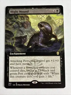 Blight Mound Enchantment Borderless 1x Commander 2021 MTG x1 M/NM Rare - Image 1