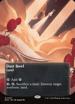 MTG Dust Bowl (0057) - Foil - Borderless, Edge of Eternities: Stellar Sights, Li - Image 1
