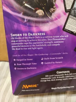 MTG Magic Sworn Into Darkness Commander 2014 Factory Sealed Deck SEEPICS - Image 5
