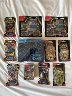 Pokemon Phantasmal Flames Lot: ETB, Booster Bundle, Blister Packs, 3-Pack… More - Image 1