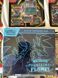 Pokemon Phantasmal Flames Lot: ETB, Booster Bundle, Blister Packs, 3-Pack… More - Image 2