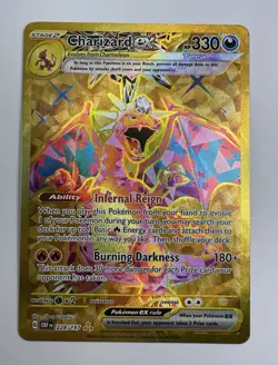 Pokemon Charizard EX 228/197 SV3 Obsidian Flames Gold Hyper Rare 2023 - Image 1