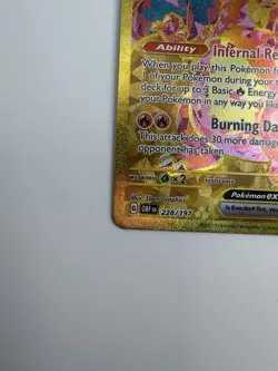 Pokemon Charizard EX 228/197 SV3 Obsidian Flames Gold Hyper Rare 2023 - Image 5