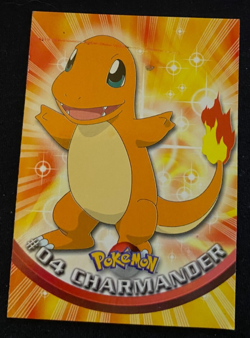 1999 Topps Pokemon TV Animation Series 1 - Charmander #04 Blue Logo Non Holo HP - Image 1