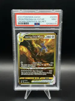 PSA 9 - 2023 Pokemon Origin Forme Dialga Vstar GG68 Gold Crown Zenith - Image 1