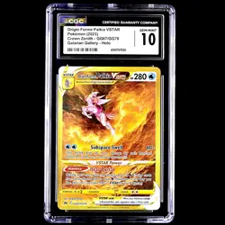 Pokemon TCG Crown Zenith Origin Forme Palkia VSTAR GG67/GG70 CGC Gem Mint 10 PSA - Image 1