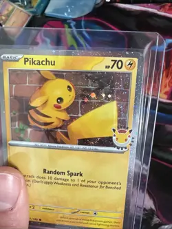 2026 Pikachu 051/162 Pokemon Day 30th Anniversary Stamped Promo TCG Plus Coin - Image 2