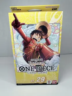 One Piece TCG Egghead Starter Deck ST-29 (SEALED) – Bandai – English – Luffy - Image 1