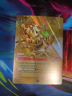 Disney Lorcana TCG Tigger In The Crows Nest 215/204 Foil - Image 1