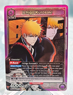Union Arena English Ichigo Kurosaki UE01BT/BLC-1-041 SR Holo Foil - NM - Image 1
