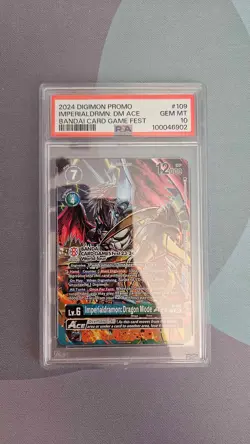 Imperialdramon Bandai Card Game Fest PSA 10 Digimon Card Game - Image 1