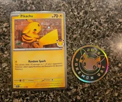 Pokemon Pikachu 051/162 2026 Pokemon Day Stamped Promo 30th Anniversary TCG Card - Image 1