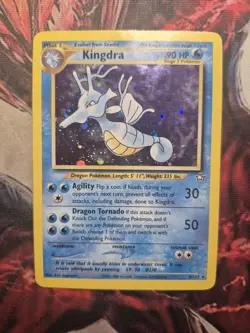 Kingdra 8/111 Neo Genesis Holo Foil Rare Unlimited Pokemon TCG Card MP/HP - Image 1