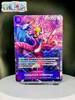 One Piece Card Game 🏴‍☠OP10-071 Donquixote Doflamingo SR NM Alt Art Foil ENG - Image 1