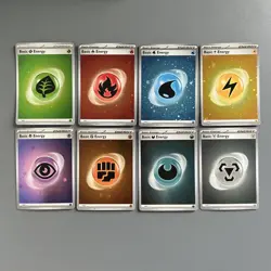 Cosmos Holo SVE Basic Energy Scarlet & Violet Complete Set Pokemon Cards - NM - Image 1