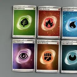 Cosmos Holo SVE Basic Energy Scarlet & Violet Complete Set Pokemon Cards - NM - Image 3