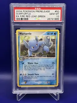 Wartortle Prerelease - PSA 10 Gem Mint - Pokemon EX FireRed & LeafGreen 50/112 - Image 1