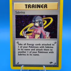 Pokemon Holo Sabrina 20/132 Gym Heroes WOTC 2000 1 Owner! No Gameplay!! - Image 1
