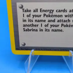 Pokemon Holo Sabrina 20/132 Gym Heroes WOTC 2000 1 Owner! No Gameplay!! - Image 4