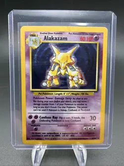 Pokemon TCG Alakazam Base Set 1/102 Holo Unlimited Holo Rare - Image 1