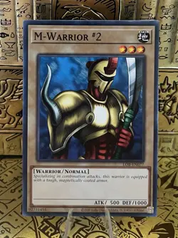 YuGiOh! M-Warrior #2 LOB-EN077 Common 25th Anniversary Edition Near Mint - Image 1