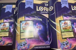 Disney Lorcana TCG Azurite Sea Stitch Collector's Gift Set LOT of 3x - Image 1
