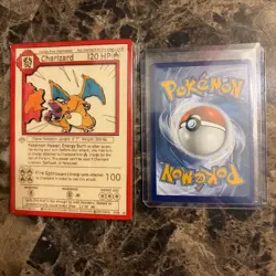 Pokemon fan art wood laser engraved 3D cards - Colored Charizard (1999 Retro) - Image 2