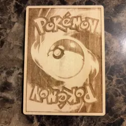 Pokemon fan art wood laser engraved 3D cards - Colored Charizard (1999 Retro) - Image 4