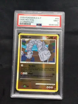 Pokemon Cards: Stormfront Reverse Holo: Onix 69/100 PSA 9 - Image 1