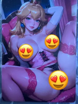 Princess Peach Mario Waifu Double Sided Trading Card Spicy - Image 2