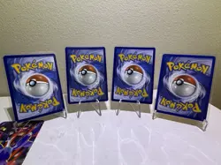 Pokemon TCG Meowth 4 Card Lot Reverse Holo, Regular - Image 2