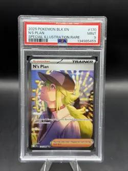 N's Plan Black Bolt Holo Card PSA 9 170/086 SV - Image 1