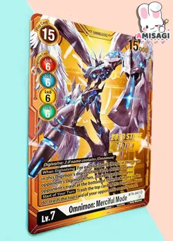 Digimon Trading Card Omnimon: Merciful Mode BT9-083 SR PROMO Karte 2023 Store - Image 2