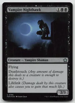 Vampire Nighthawk FDN #186 U Foil NM - Image 1