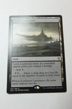 MTG Castle Locthwain x1- -Throne of Eldraine-Mod/Hvy Play - Image 1