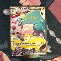 Iono's Bellibolt EX 183/159 SV09 Sir Pokemon TCG Journey Together NM - Image 1
