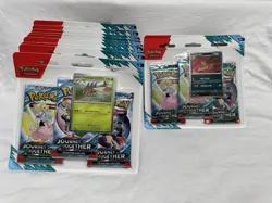LOT OF 11 Pokemon Scarlet & Violet Journey Together Sealed Yanmega Scrafty Promo - Image 1