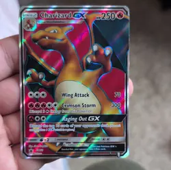 Pokemon Charizard GX Full Art Holo Promo SM60 250 HP Fire Dragon Card - Image 1