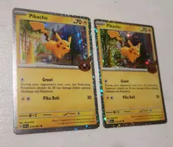 (X2)Pokemon TCG Halloween Pikachu - (Cosmos Holo) 018/091 Trick or Trade Holo - Image 1