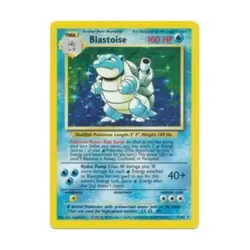 Pokemon Pokemon Base Set Blastoise (HR) #2 (Holo) Fair- - Image 1