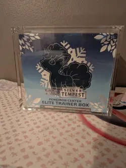 POKEMON CENTER SILVER TEMPEST ELITE TRAINER BOX SEALED - ACRYLIC CASE INCLUDED - Image 1